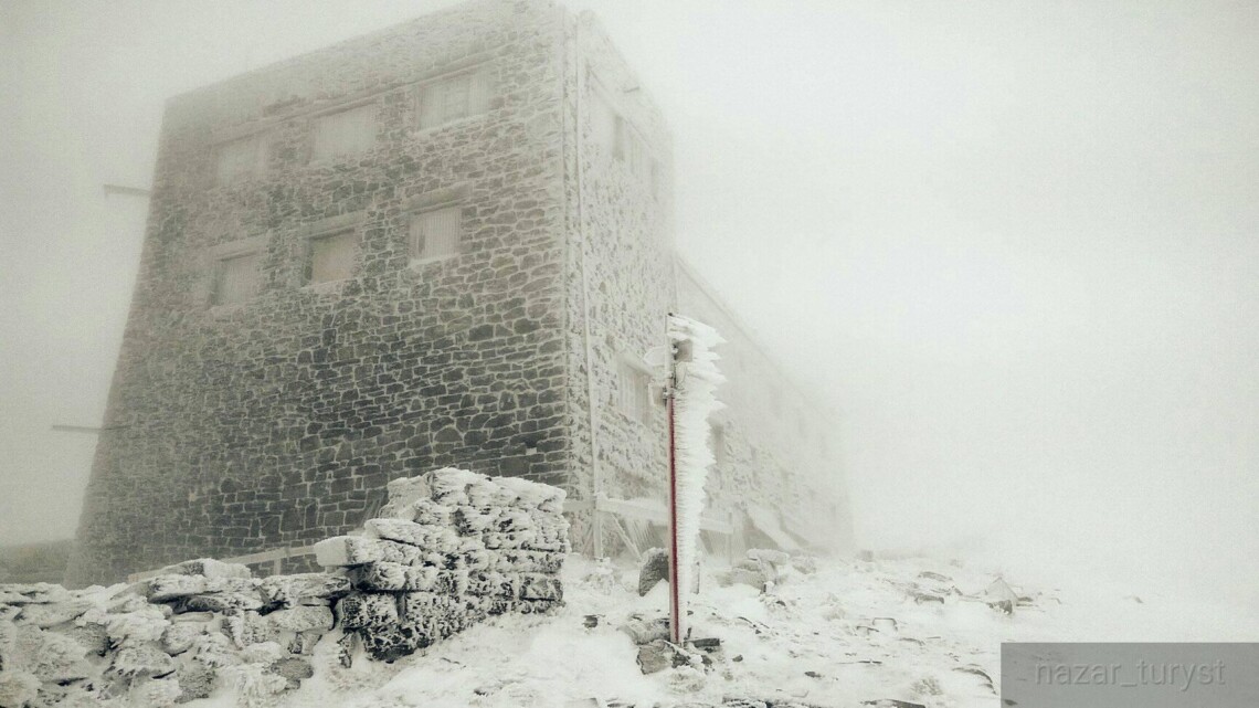 шторм, снігопад, Карпати