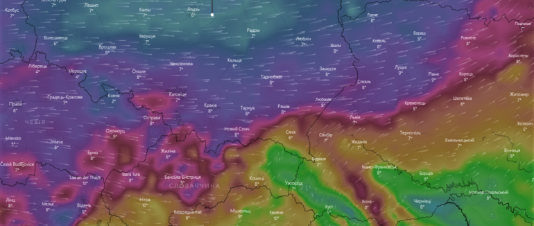 Черговий Атлантичний шторм, який насувається, обійде Закарпаття