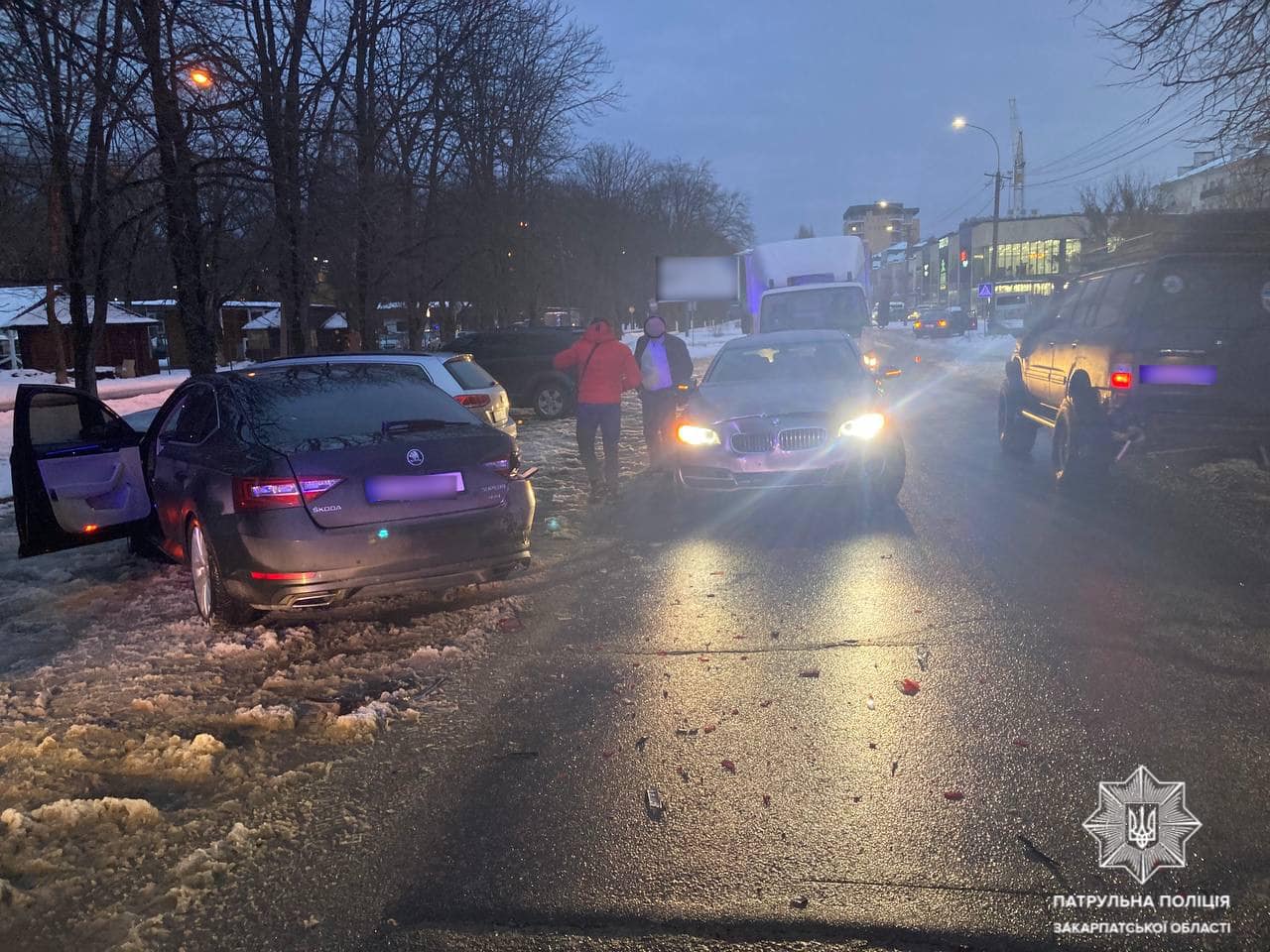 Впродовж робочого тижня на Закарпатті зафіксували понад 20 ДТП