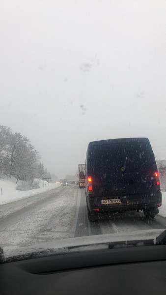 затори, Мукачево, снігопад