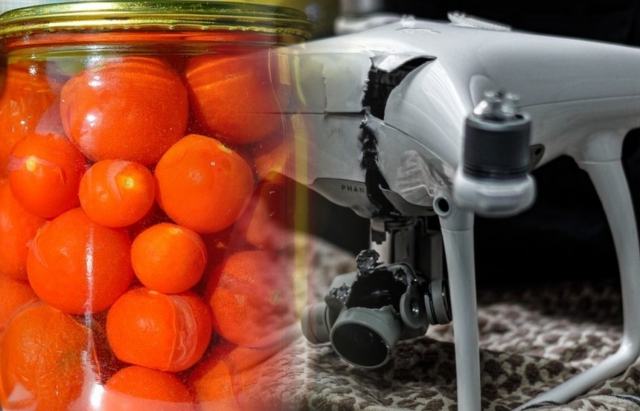 У Києві жінка збила ворожий дрон банкою консервації