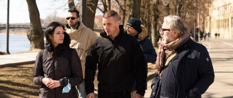 Італійські журналісти ознайомилися з роботою гуманітарного хабу та пунктів прийому переселенців на Закарпатті