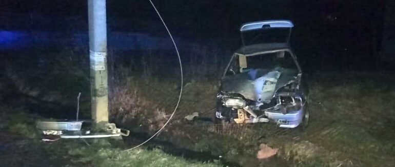 На Мукачівщині п’яний водій в’їхав у електроопору – Офіційно