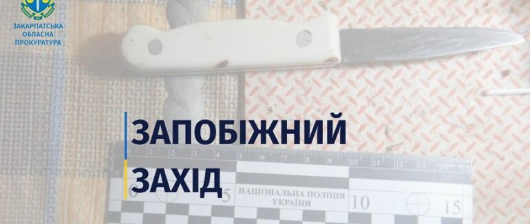 Ужгородця, який наніс знайомому кілька ударів ножем, взято під варту