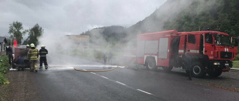 У Міжгір‘ї під час руху загорілася “Жигулі”