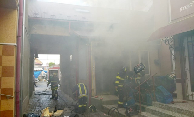 У центрі Мукачева трапилася пожежа