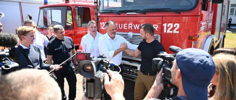 Закарпаття отримало 7 пожежних машин від землі Бургенланд Республіки Австрія