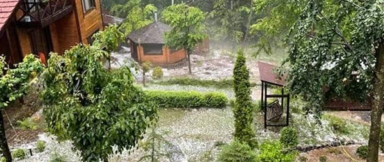 У селі на Мукачівщині випав град