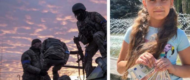 6 тисяч гривень та 40 євро: 9-річна Ліза із Мукачева віддала на ЗСУ всі кошти із дня народження