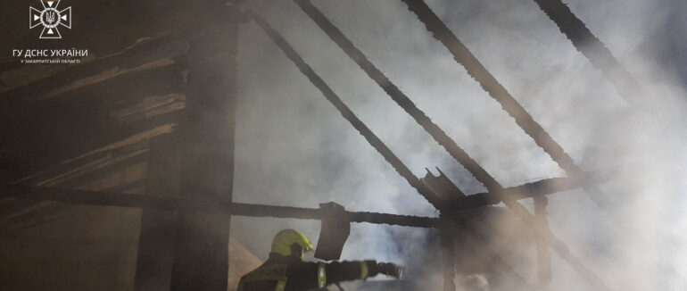 Велика пожежа в Ужгородському районі: вночі спалахнув кафе-магазин