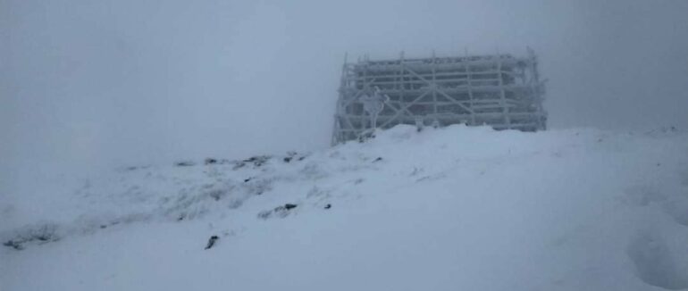 На Рахівщині у горах хуртовина