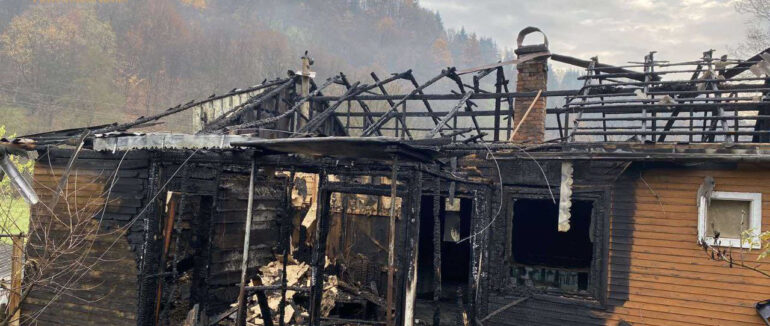 Нищівне займання: деталі пожежі в житловому будинку на Рахівщині