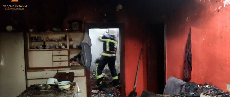 Вогонь знищив майже все: на Закарпатті вирувала пожежа у будинку