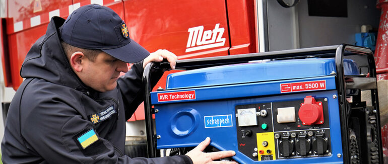 Допомога із-за кордону: закарпатські рятувальники отримали 5 генераторів