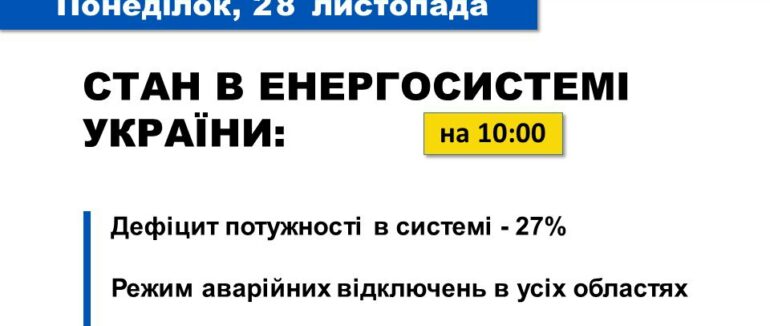 Закарпаття не вийняток: сьогодні у всіх областях України аварійні відключення світла
