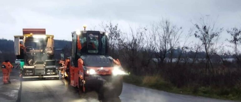 На Закарпатті відновлюють покриття на автошляху Т-07-19 Іршава – Виноградів