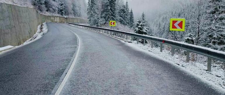 На Закарпатті на окремих ділянках гірських доріг – ожеледиця