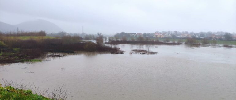 На Закарпатті рівень води у річках значно піднявся: кілька дворогосподарств підтоплено