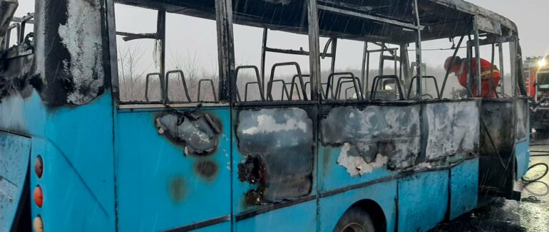 Сьогодні на автошляху Київ –Чоп біля с. Н. Солотвино згорів автобус