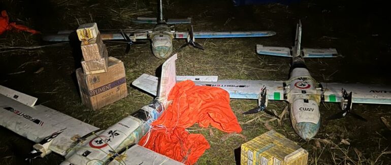 На Закарпатті прикордонники перехопили три безпілотники, якими переправляли контрабанду