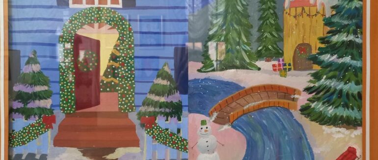 У Мукачеві відкрили новорічно-різдвяну виставку дитячих художіх робіт