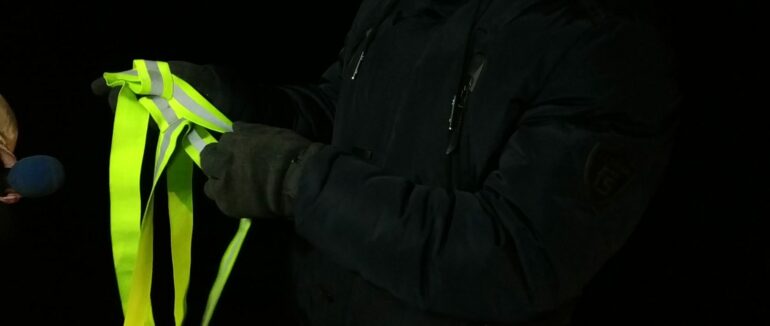 За тиждень на Закарпатті зафіксували 93 пішоходів, які не використовували світловідбиваючі елементи