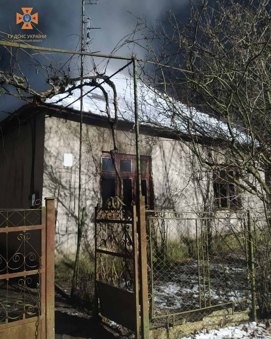 Жінка врятувалася, а брат загинув: у Берегові вогонь охопив будинок