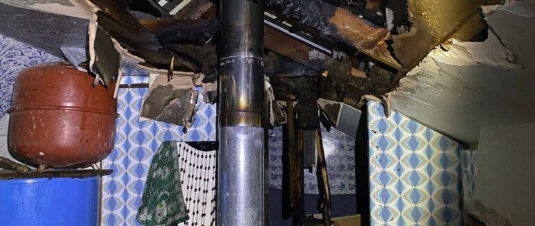 На Мукачівщині вогонь охопив котельню