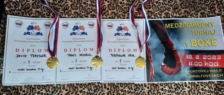 Закарпатські боксери здобули три золота на міжнародному турнірі в Словаччині