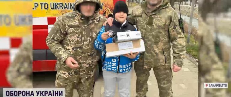 11-річний закарпатець відправив військовим у Бахмут бойовий дрон, який купив за власні кошти