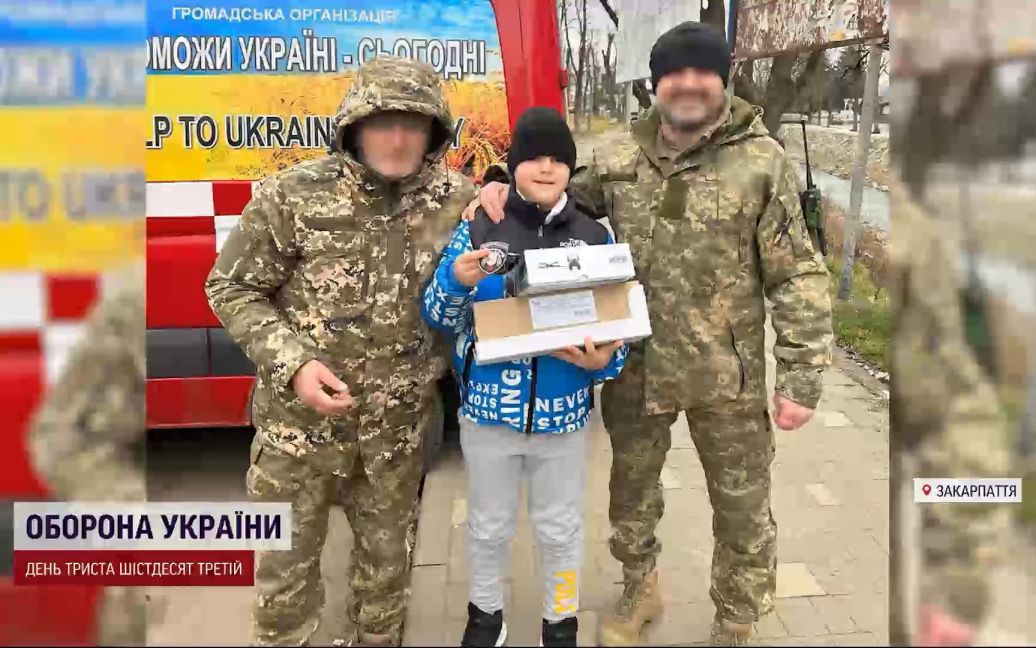 11-річний закарпатець відправив військовим у Бахмут бойовий дрон, який купив за власні кошти