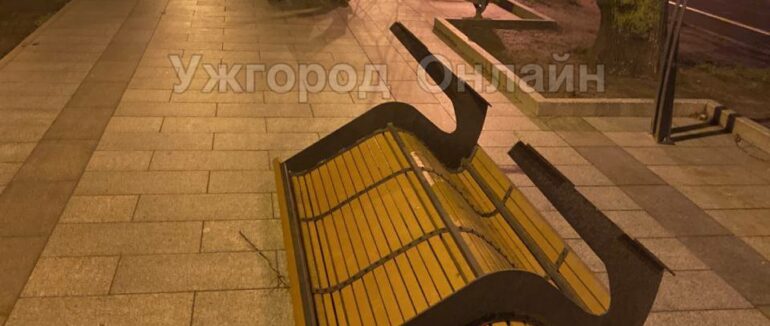 Зламані дерева, пошкоджені дахи, перекинуті паркани та лавиці: буревій в Ужгороді наробив чи мало лиха (СОЦМЕРЕЖІ)