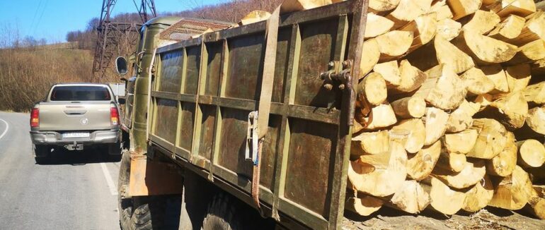 В Ужанському Нацпарку затримали авто з нелегальним вантажем