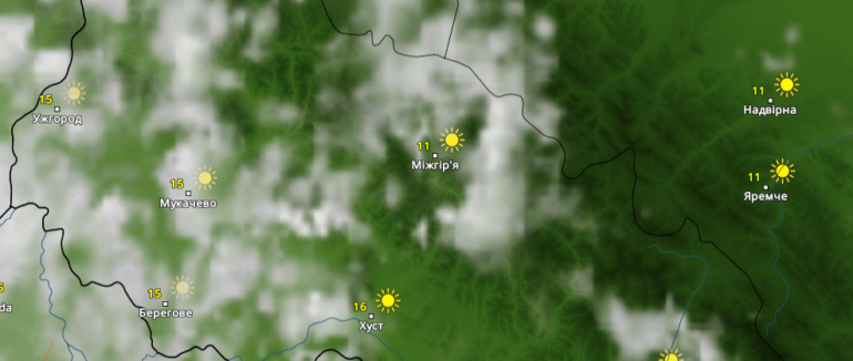 В Закарпаття йде довгоочікуване тепло до +20 градусів