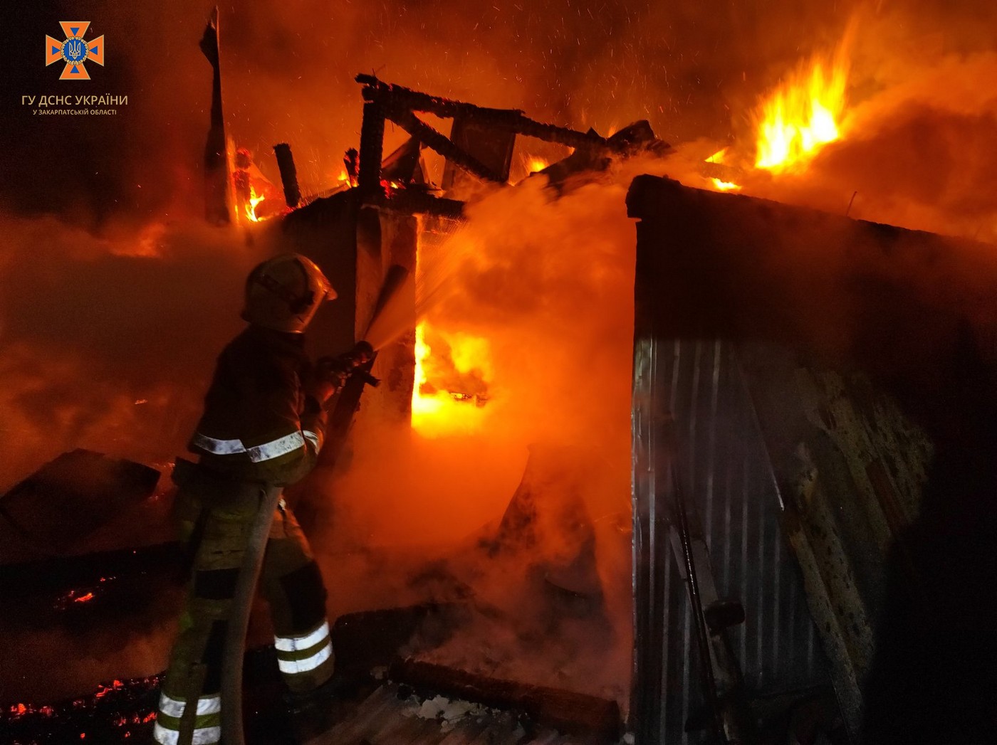 Спочатку загорівся дах: на Берегівщині рятувальники ліквідовували вогонь у будинку