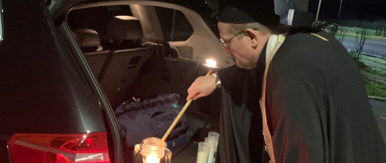 Благодатний вогонь прибув на Закарпаття