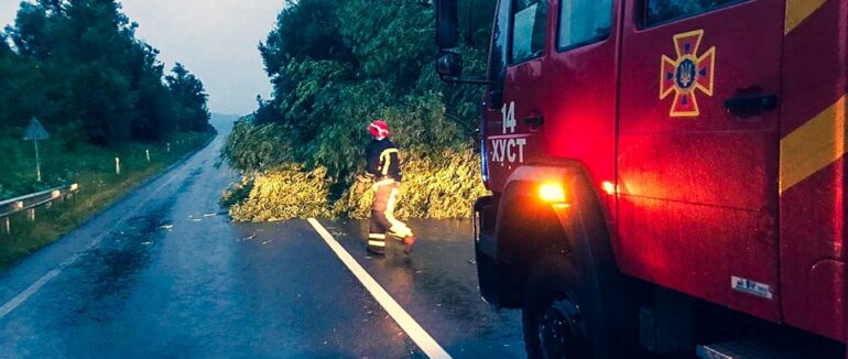 Знеструмлено 30 населених пукнтів: наслідки негоди на Закарпатті