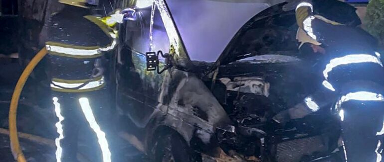 Сьогодні вночі на Мукачівщині вогнеборці ліквідували займання автомобіля