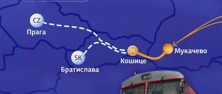 Укрзалізниця на піковий період вдвічі збільшує кількість місць на маршруті Мукачево — Кошице!