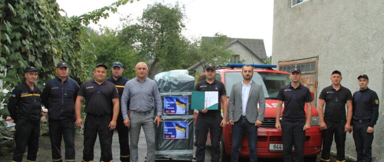 Міжгірські рятувальники отримали твердопаливний котел від партнерів з Польщі