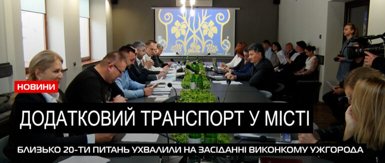 Більше 20-ти питань: рішення, ухвалені на засіданні виконкому Ужгородської міськради (ВІДЕО)