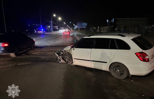 ДТП в Ужгороді: п’яний водій автівки Кіа влетів у Skoda