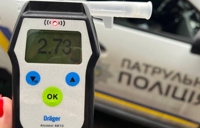 За місяць на Закарпатті зупинили майже сотню п’яних водіїв