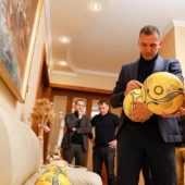 З робочим візитом в області перебуває новообраний президент Ukrainian Association of Football Андрій Шевченко