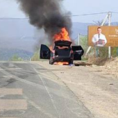 На об’їзній дорозі Ужгорода згорів автомобіль