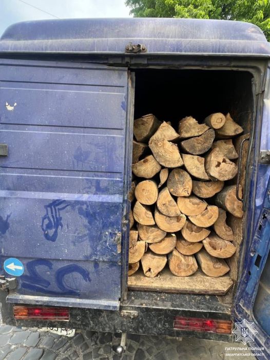В Мукачеві виявили чоловіка, який перевозив деревину без відповідних документів