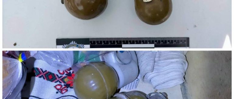 На Ужгородщині поліцейські вилучили з незаконного обігу бойові гранати