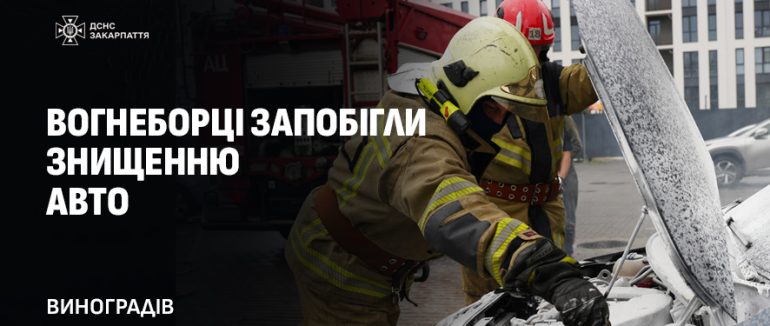 У Виноградові зранку загорілося припарковане Renault Thalia