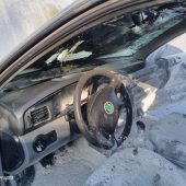 Дві автівки у вогні: на Закарпатті згорів Hyundai Sonata і Skoda Octavia (ФОТО)