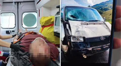 ДТП на Рахівщині: мотоцикліст отримав важкі травми після зіткнення мікроавтобусом